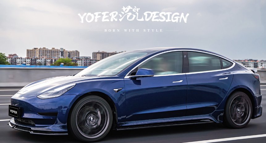 YOFER - TESLA MODEL 3 PP PLASTIC FRONT LIP