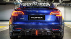 YOFER - TESLA MODEL 3 PP PLASTIC LED REAR DIFFUSER