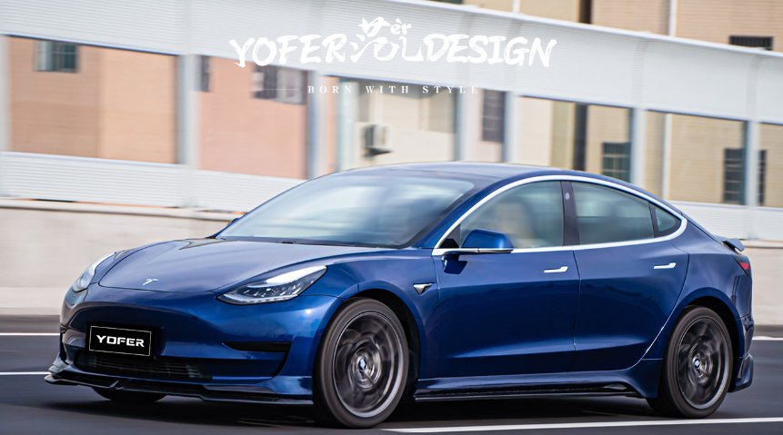 YOFER - TESLA MODEL 3 PP PLASTIC SIDE SKIRTS