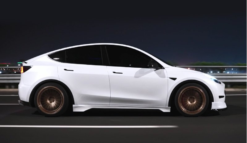 YOFER - TESLA MODEL Y PP PLASTIC SIDE SKIRTS