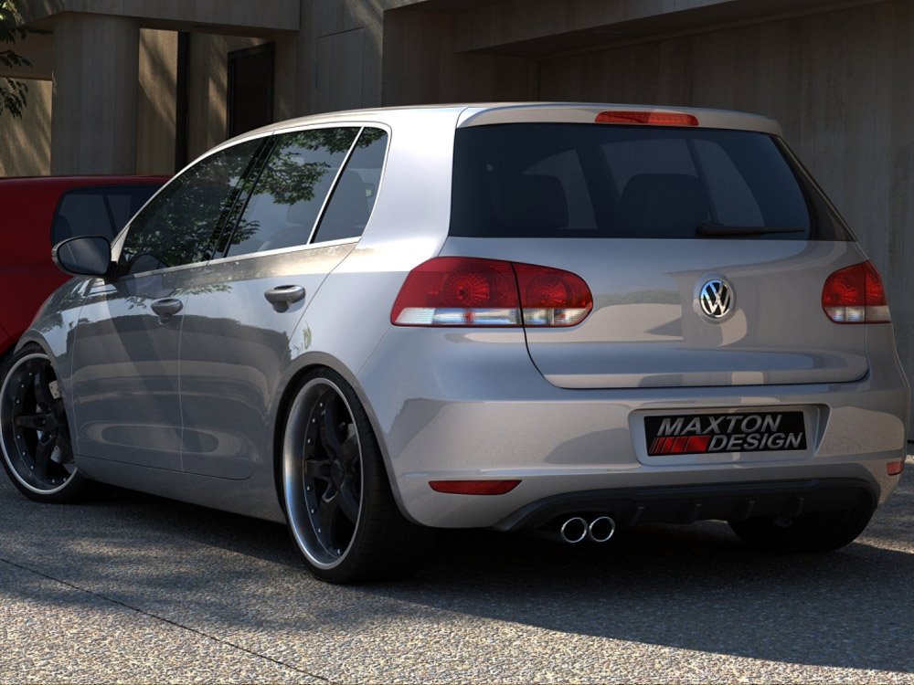 Rear Valance VW Golf VI With 1 Exhaust HOLE Mod Central