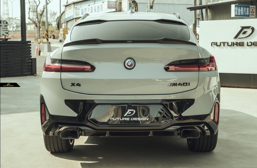 FUTURE DESIGN - BMW X4 G02 LCI DRY CARBON FIBRE REAR SPOILER - Mod Central