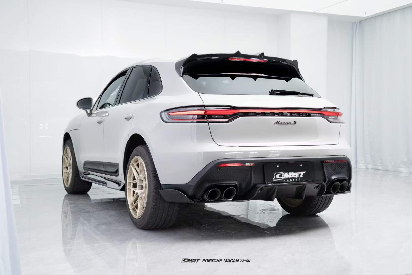 CMST - PORSCHE MACAN 2022+ DRY CARBON FIBRE DIFFUSER - Mod Central