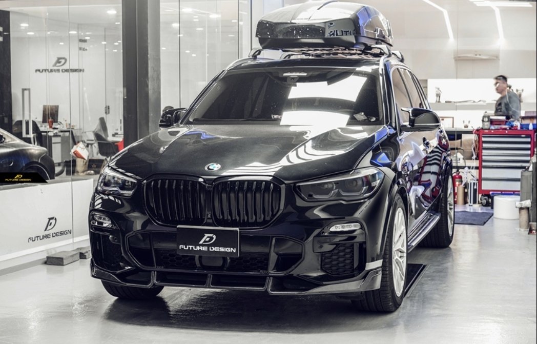 FUTURE DESIGN - BMW X5 G05 DRY CARBON FIBRE FRONT LIP - Mod Central